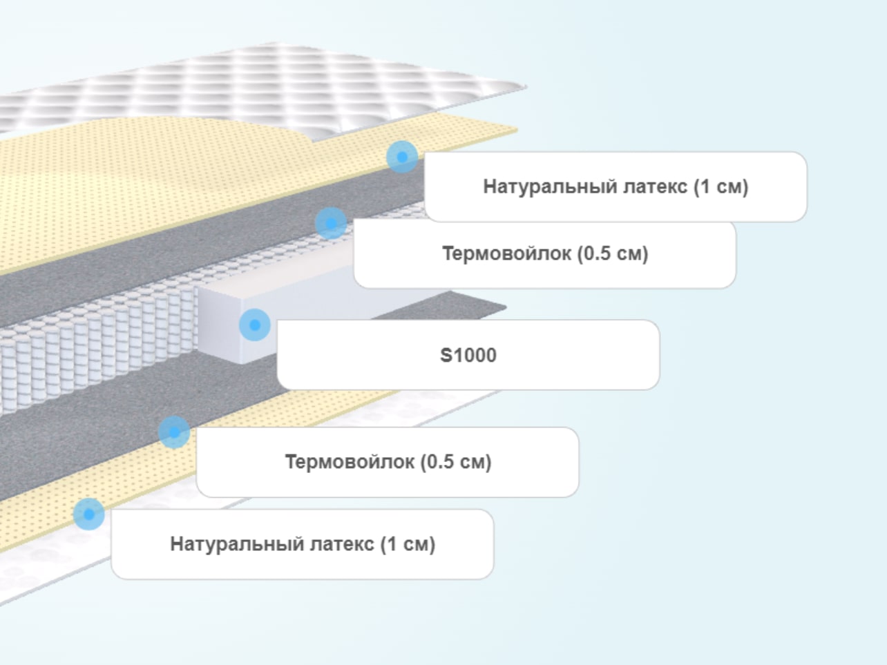 Матрас SkySleep Nature Pro Forma Latex S1000