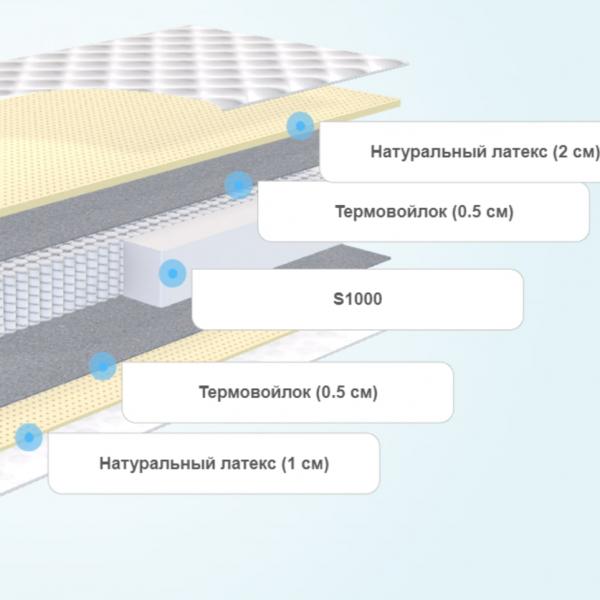 Матрас SkySleep Nature Pro Anatomic Soft S1000