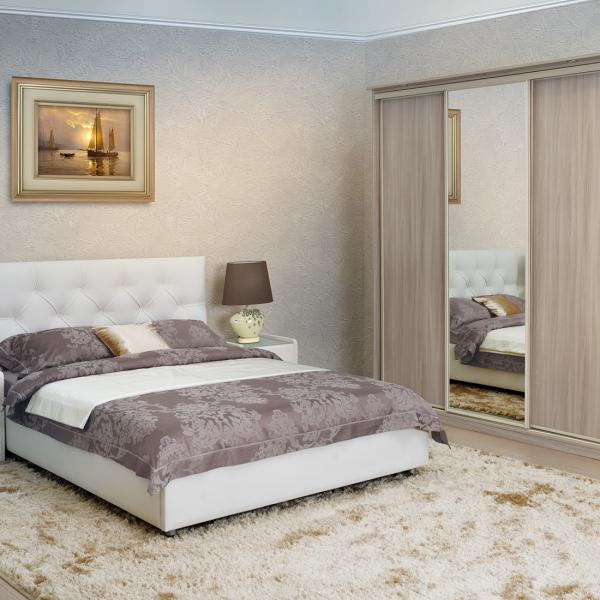 Кровать Аскона Marlena с подъемным механизмом, Vogue Taupe